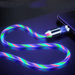 Light Magnetic Streamer Data Line Cable for Iphone , Android, Type C