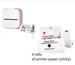 Portable Mini Thermal Photo Printer T02