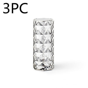 Lámpara de mesa USB de cristal nórdico