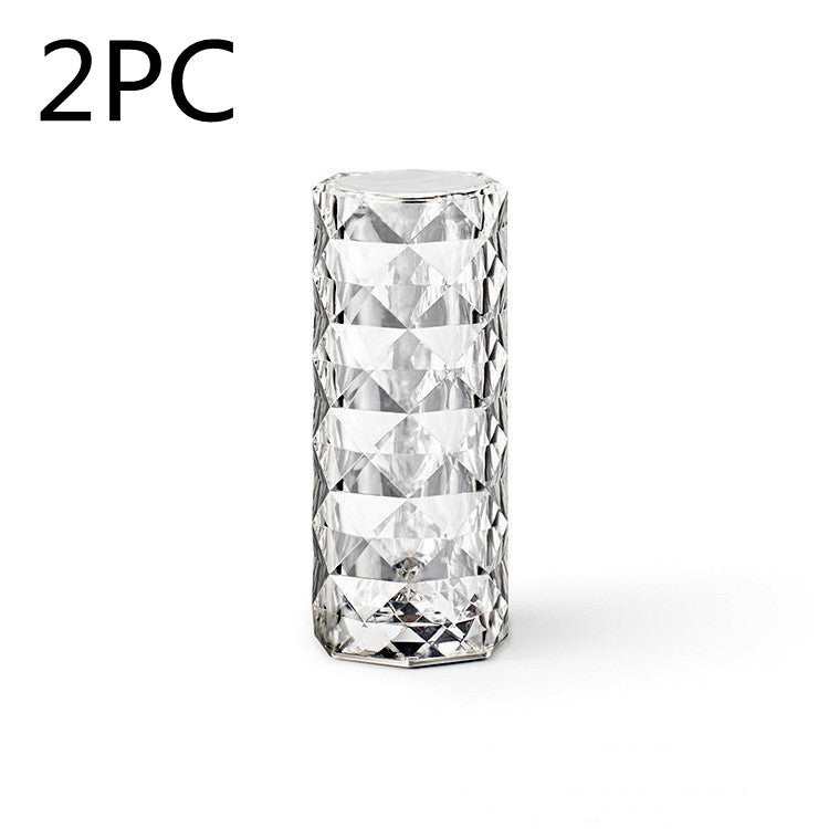 Lámpara de mesa USB de cristal nórdico