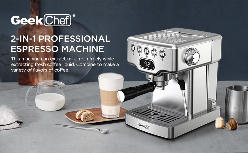 Cafetera espresso Geek Chef