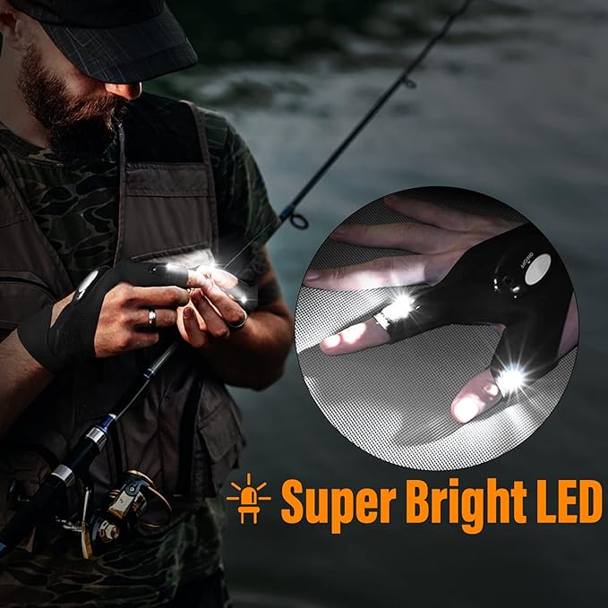 LED Flashlight Waterproof Gloves For Men & Woman